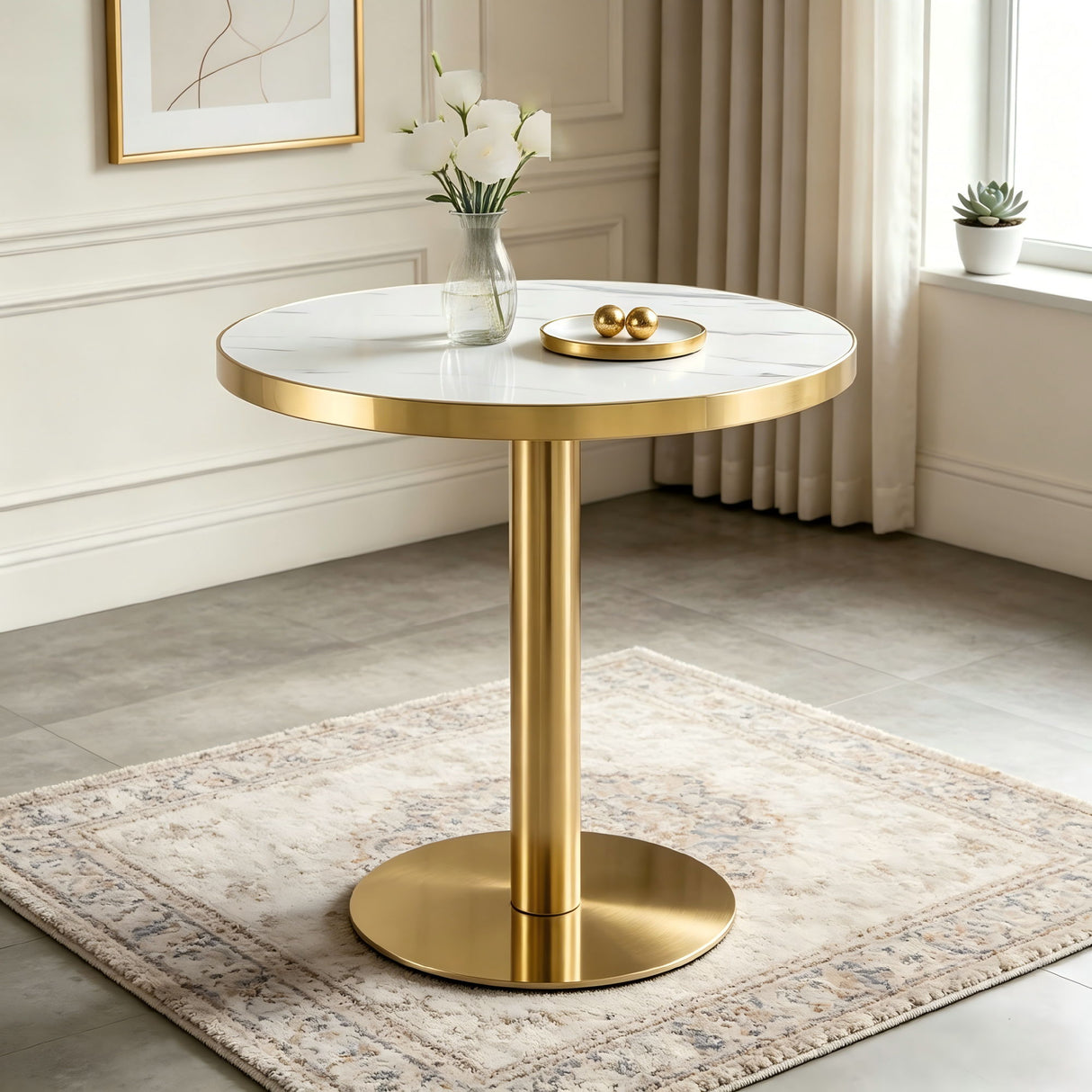 Modern Round Bistro Table