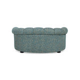 Halle - Rolled Arm Dog Sofa Bed - Gold / Blue