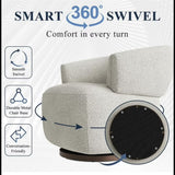 Swivel Barrel Accent Oversized Club Chair