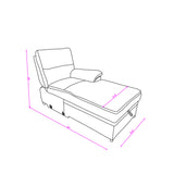 Sectional Sofa With Power Recline, USB Charging, And Storage Chaise - Gray