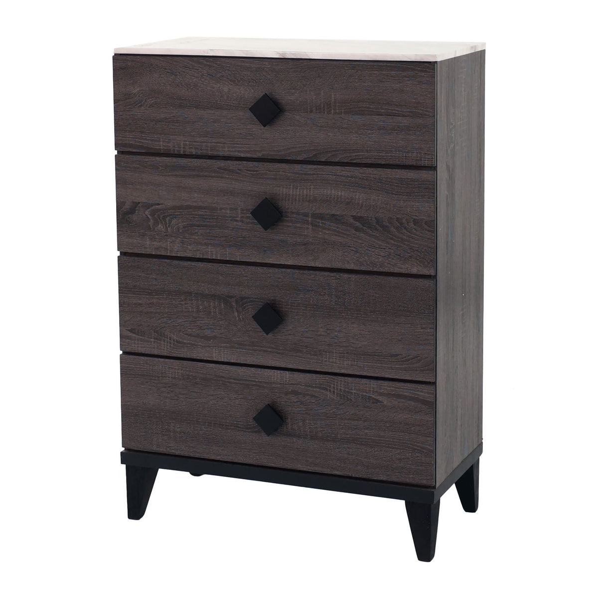 Bedroom Chest Of Drawers With 4 Drawer Storage - Gray / Gray