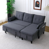 L-Shaped Reversible Chaise Sectional Sofa With Storage