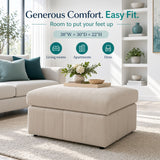 Oversized Ottoman Footrest, Living Room Accent