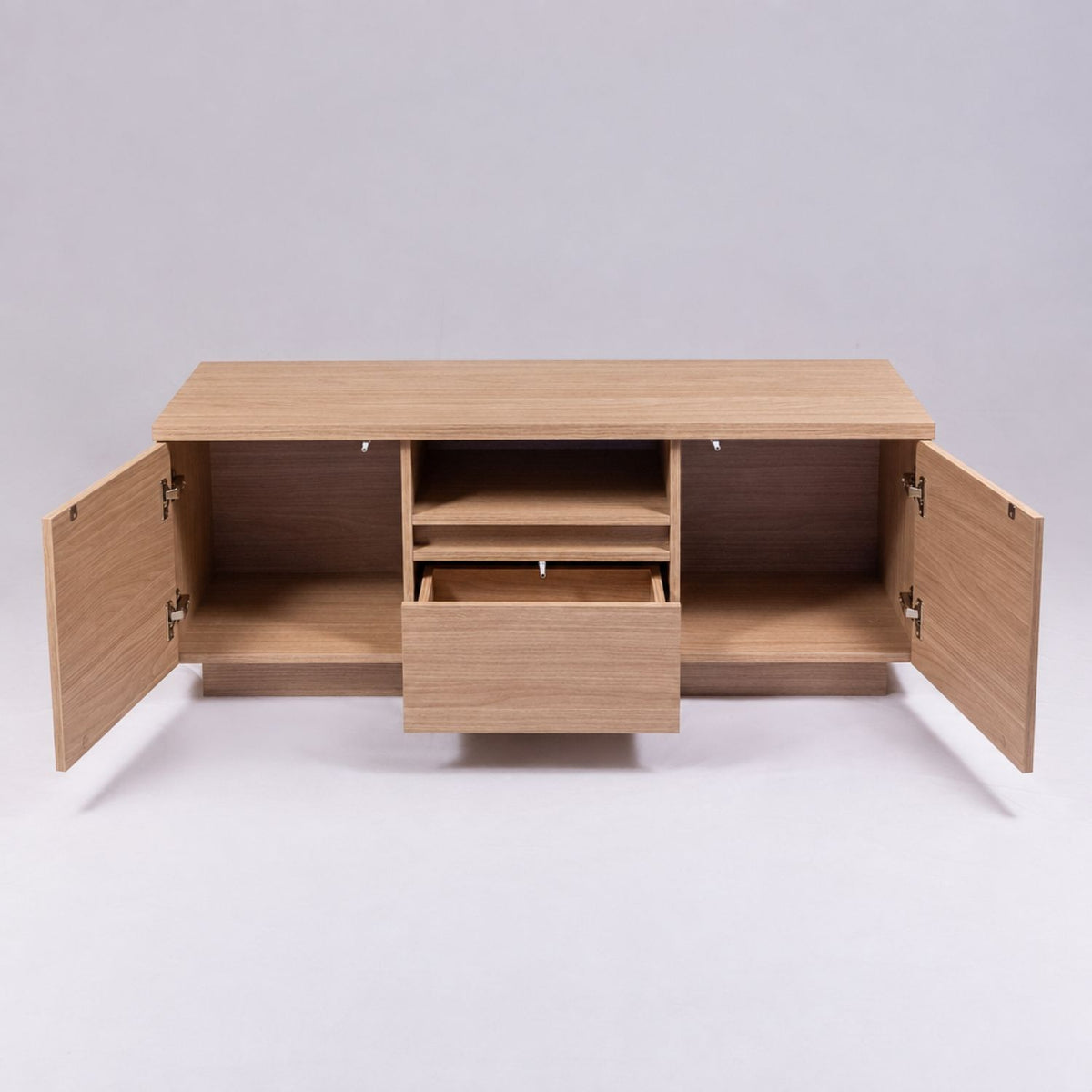 TV Stand For TVs Up To 50" With 1 Drawer And 2 Doors - Walnut