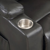 Recliner With Power Lift & Massage - Gunmetal