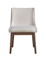 Ginny - Boucle Velvet Side Chair (Set of 2) - Walnut - Chair Sets - Alpine Outlets