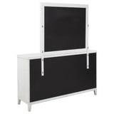 6 Drawer Dresser & Mirror - White