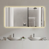 Frameless Bathroom Mirror with Light
