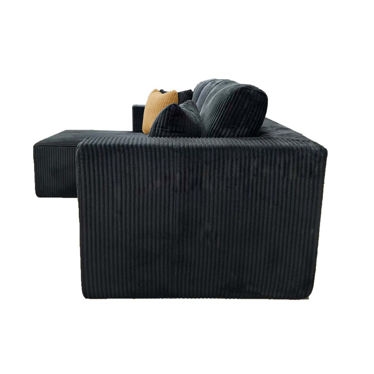 L - Shape Full Compressed Upholstered Sectional