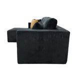 L - Shape Full Compressed Upholstered Sectional