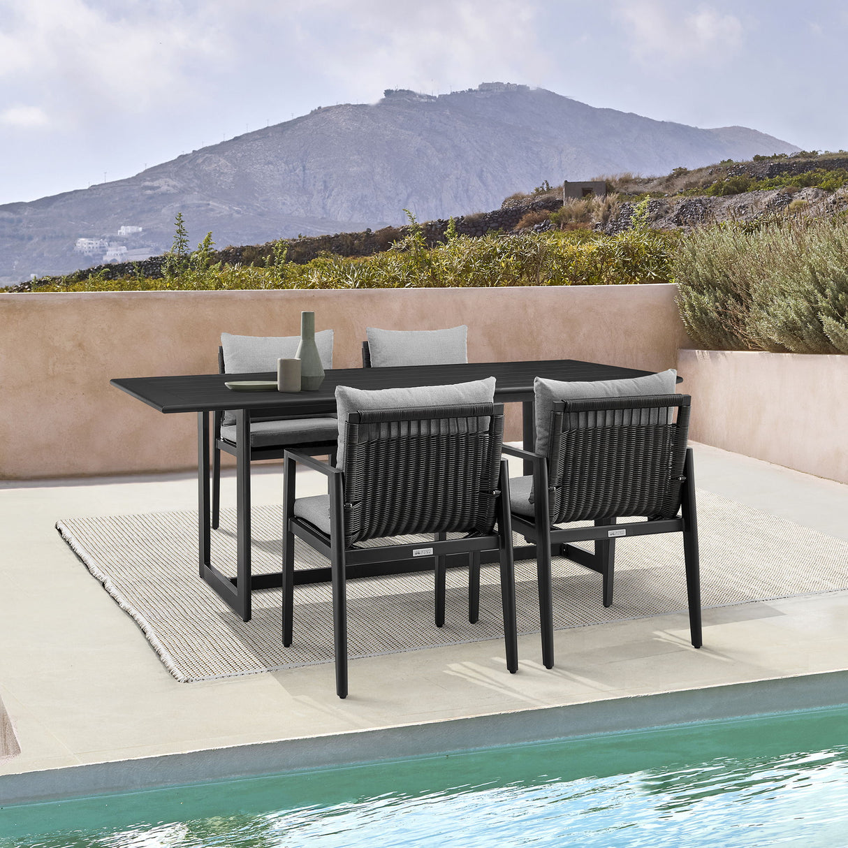 Cayman - Outdoor Patio Dining Table In Aluminum