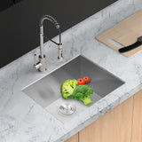 Premium Laundry Drop In Utility Sink 16 Gauge Stainless Steel, Topmount