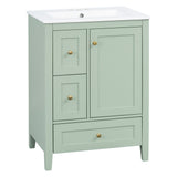 Modern Bathroom Vanity With Storage, Adjustable Shelf
