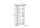 Amherst - 5 Shelf Bookcase - Light Brown