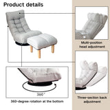 Adjustable Japanese Reclining Floor Chair Sofa With Metal Frame For Living Room