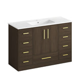 Bathroom Vanity With Abundant Storage 2 Soft Close Doors And 9 Drawers