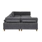 Modern Modular Sectional With Adjustable Back Support