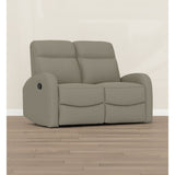 Manual Reclining Loveseat With Dual Seating Support For Living Room