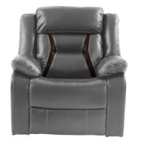 Living Room Set With Pillow Armrest And Tufted Backrest