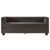 3 Seater Sofa Upholstery With Square Arms, Living Room Couch
