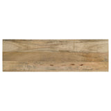 Mesa - Rectangular Console Table With Clean Open Frame Design - Natural