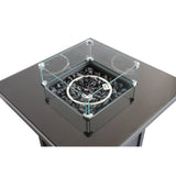 Powder Coated Fire Pit With Top - Black