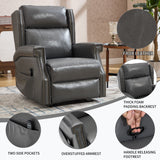 Manual Recliner Chair  With Heavy Duty Motion Mechanism, 8 Vibrating Nodes And 3 Massage Modes For Living Room