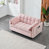 Sofa Bed With Pockets, 3 In 1 Convertible For Living Room