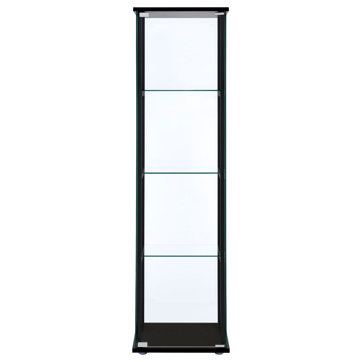Serena - 4 Shelf Curio Cabinet - Black