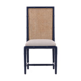 Casablanca - Side Chair - Blue / Light Brown