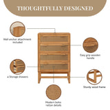 Talo - 4 Drawer Dresser - Natural