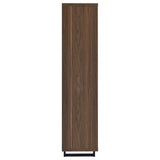 Rodger - 3 Shelf Cabinet Bookcase - Walnut
