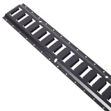 12 Pieces E Track Tie-Down Rail Kit For Trucks, Vans, Garages - Black