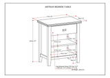 Artisan - Bedside Table - Light Brown