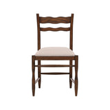 Josephine - Side Chair (Set of 2) - Dark Brown / Beige