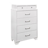 Civic - 5 Piece Storage Bedroom Set With Bookcase Headboard
