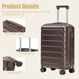 Hard Shell Travel Luggage With Scratch Resistant Surface