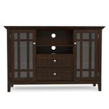 Bedford - Tall TV Media Stand - Dark Tobacco Brown