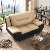 3 Piece Sofa Set, Upholstered Living Room Furniture - Camel