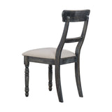 Leventis - Linen Weathered Side Chair (Set of 2) - Light Brown - Chair Sets - Alpine Outlets