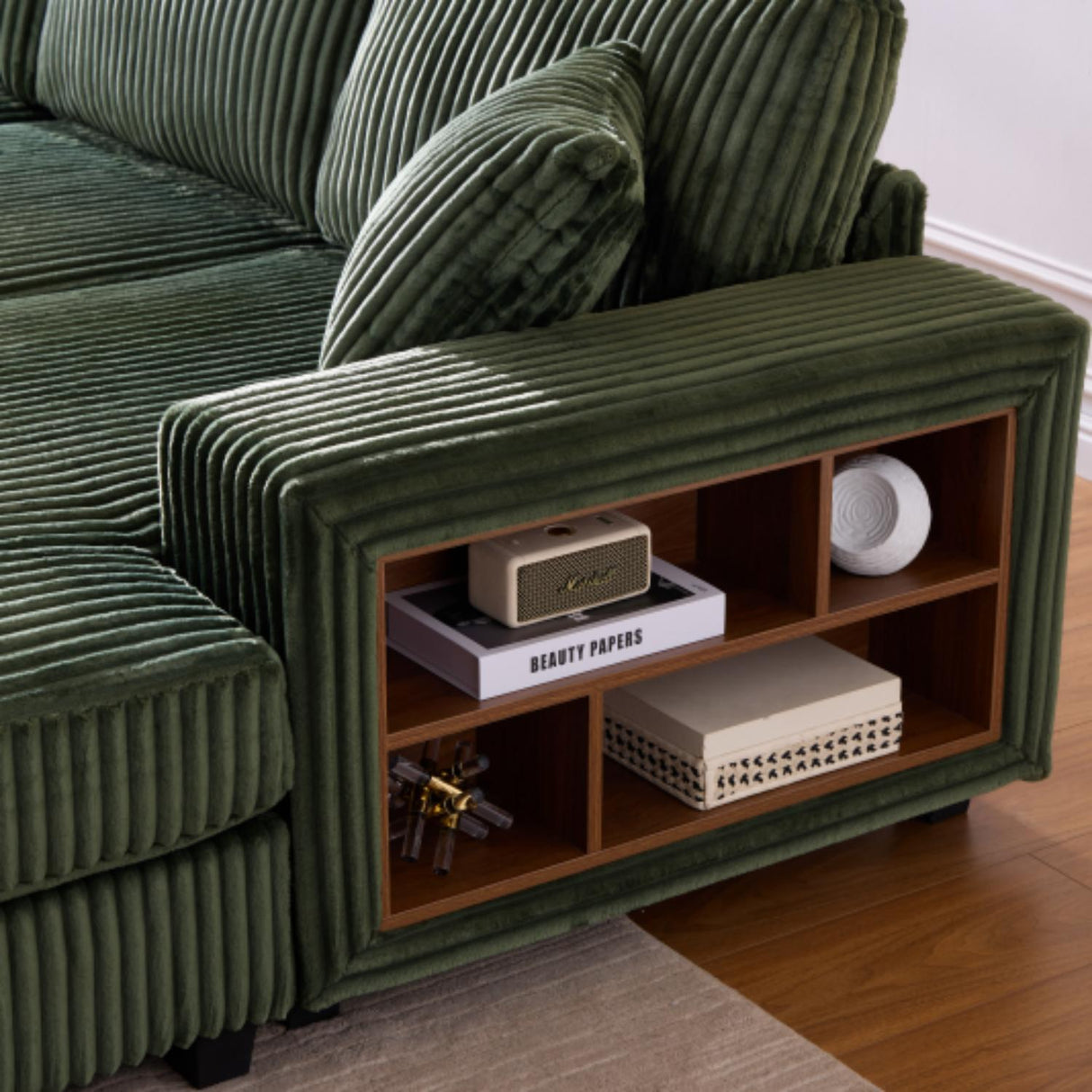 Convertible Sectional Sofa, Sleeper Oversized Living Room Lounge