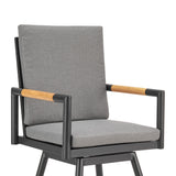 Crown - Outdoor Patio Swivel Bar Stool Set