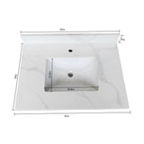 Bathroom Vanity Top With Undermount Single Bowl Sink