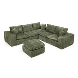 Sectional Sofa With Moveable Ottoman