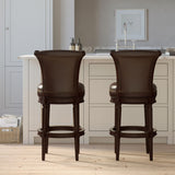Swivel Barstool With High-Back
