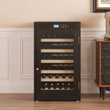 LED Touch Screen Grape Wine Cooler - Black