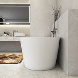 Solid Surface Freestanding Soaking Bathtub & Ergonomic Design