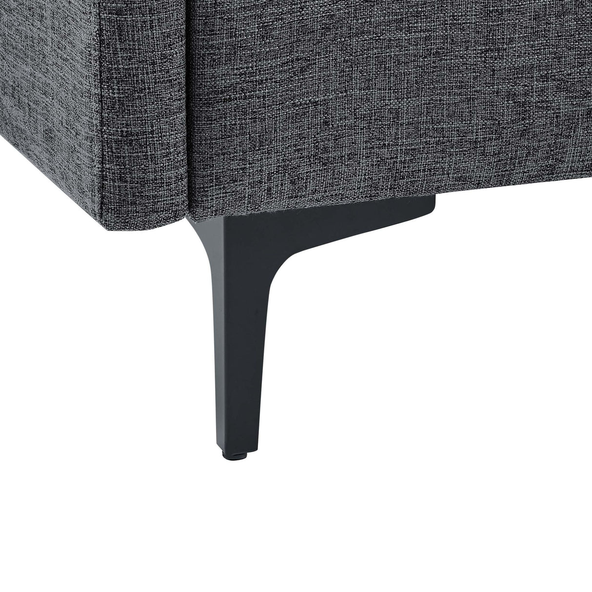 Upholstered Modular Sectional With Tall Legs, Medium Firm Seat