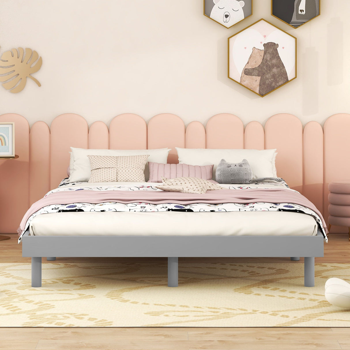 Modern Floating Platform Bed Frame