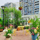 Metal Garden Arch Iron Garden Arbors Gazebo Dia High Birdcage Shape Pergola Pavilion For Wedding Ceremony